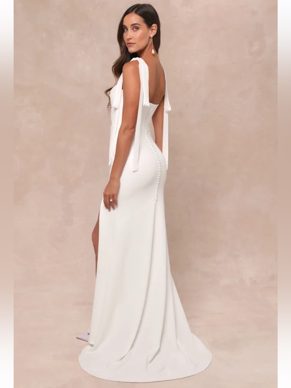 Lulus Splendid Love White Bustier Tie-Strap Mermaid Maxi Dress - Picture 2 of 11